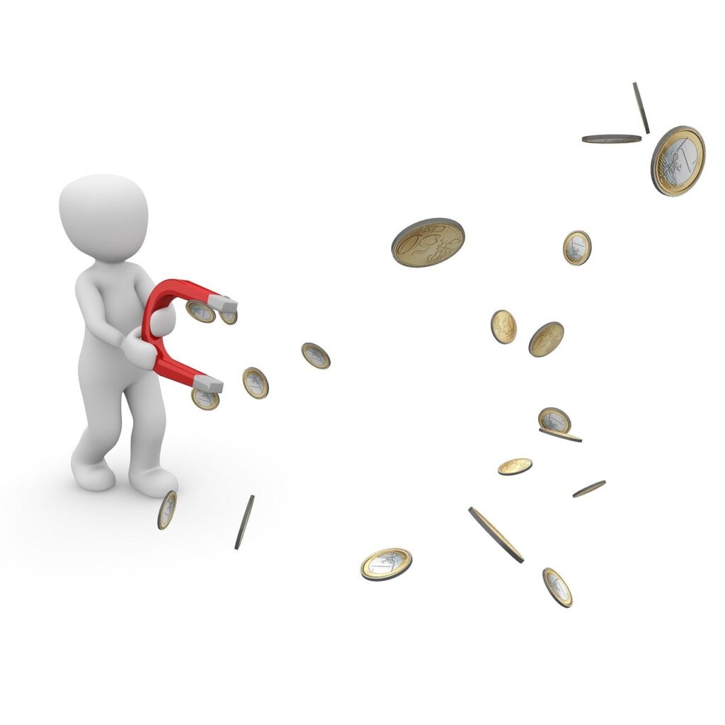 money, magnet, success